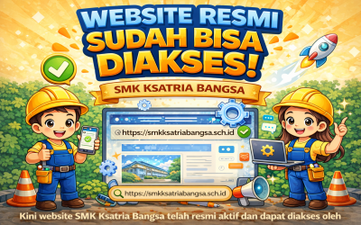 Website Resmi SMK Ksatria Bangsa Telah Aktif Kembali